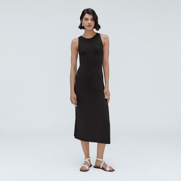 Everlane Dresses & Skirts - Everlane - The 90s Midi Dress Sleeveless Column Slim Fit | Medium | Black